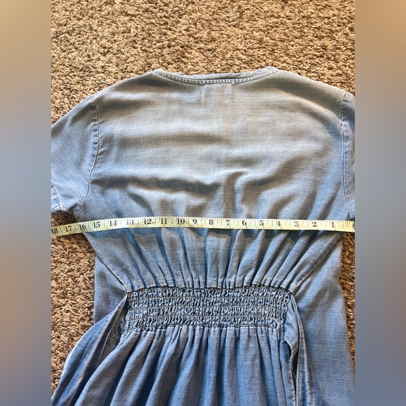 Cloth & Stone Anthropologie Medium 100% Lyocell dress smocked back - Picture 15 of 15